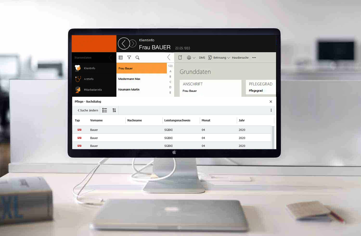 Pflegesoftware in Verbindung mit DocuWare