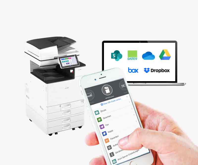 Smarte Integration: TANTZKY Business-Loesungen per App verbinden Multifunktionssysteme mit Handy und Unternehmens-IT