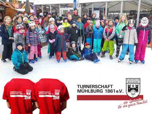 Foto der Vereinsjugend bei der Eiszeit Karlsruhe 2021