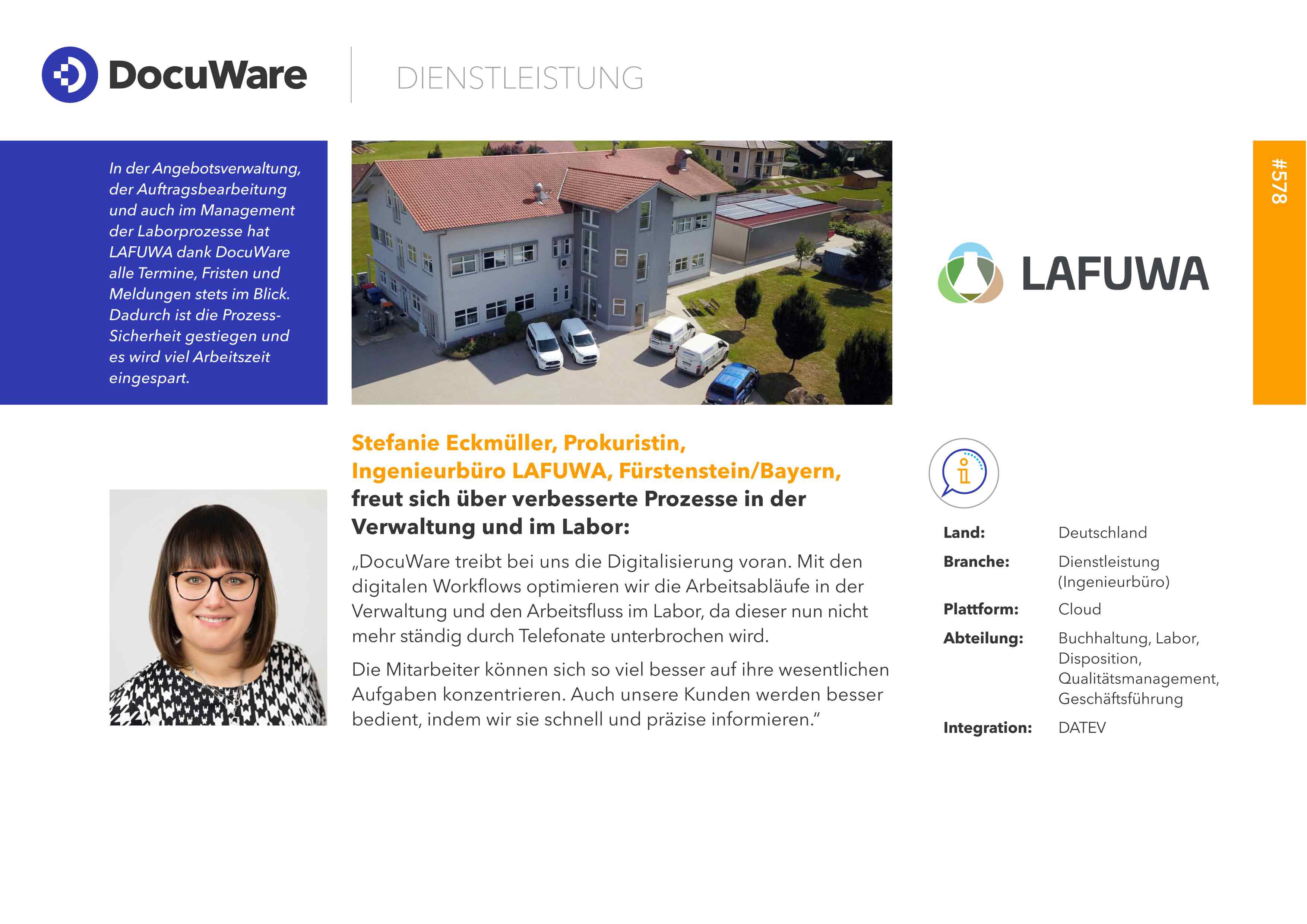 Referenzbericht des Ingenieurbüros Lafuma über das Arbeiten mit DocuWare