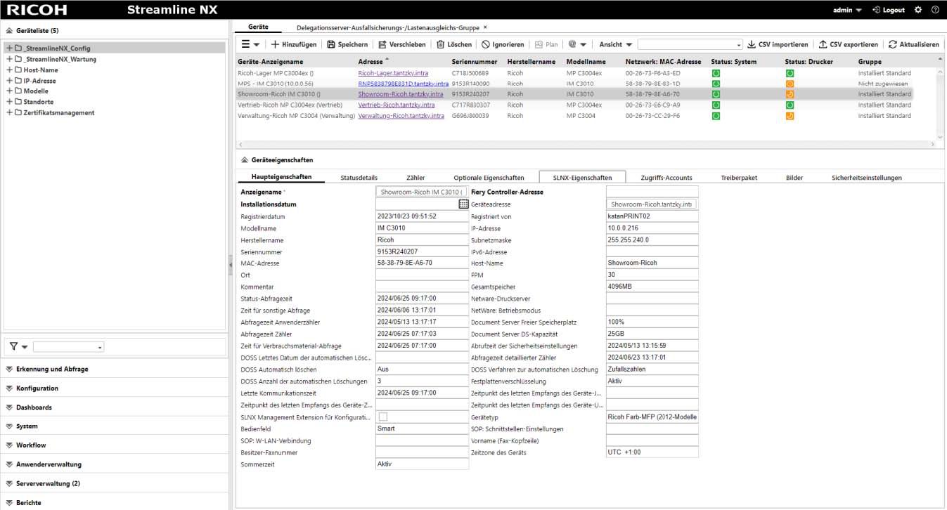 TANTZKY Streamline NX: Flottenmanagement