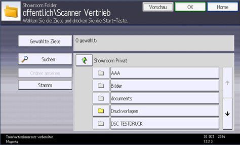 TANTZKY Streamline NX: Scan-to-Folderbrowse