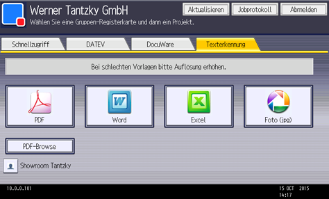 TANTZKY Streamline NX: Scan-to-OCR