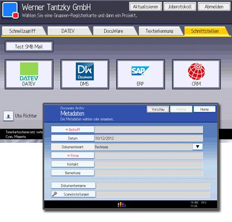 TANTZKY Streamline NX: Scan-to-DATEV / DMS / ERP / CRM